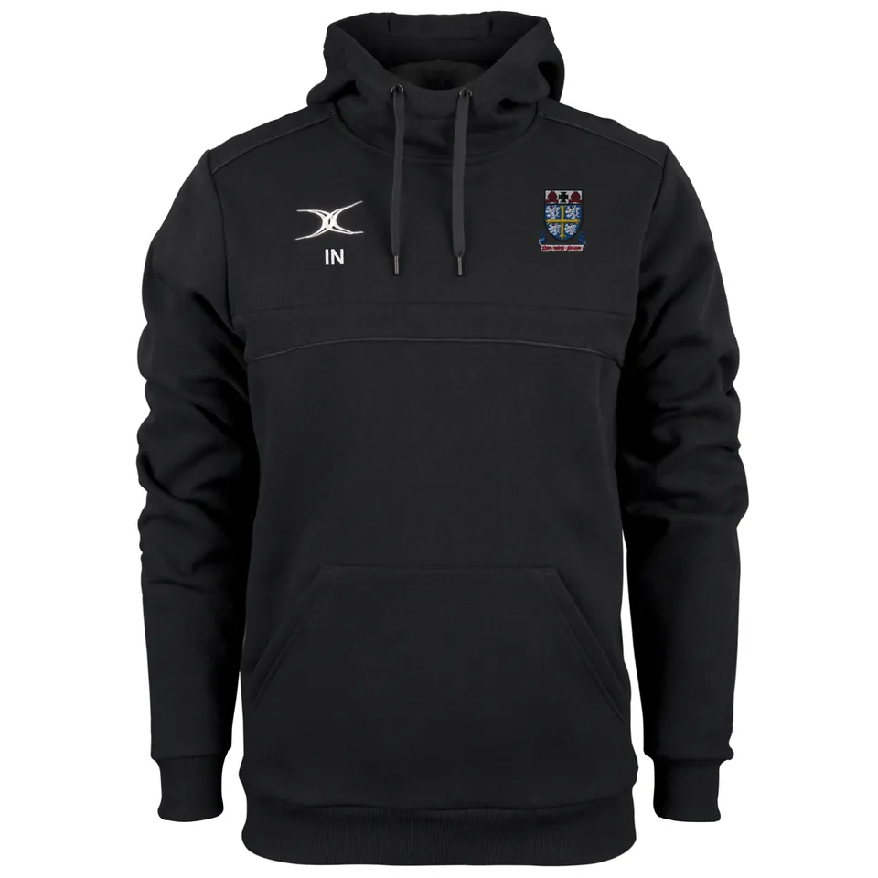 gilbert-rugby-photon-felpa-con-cappuccio-uomo-senior-nero-university-college image 1
