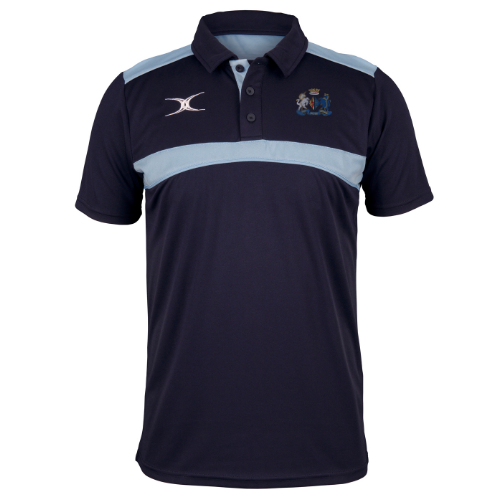 gilbert-rugby-old-grammarians-rfc-photon-polo-uomo-adulto-blu-navy-azzurro image 1