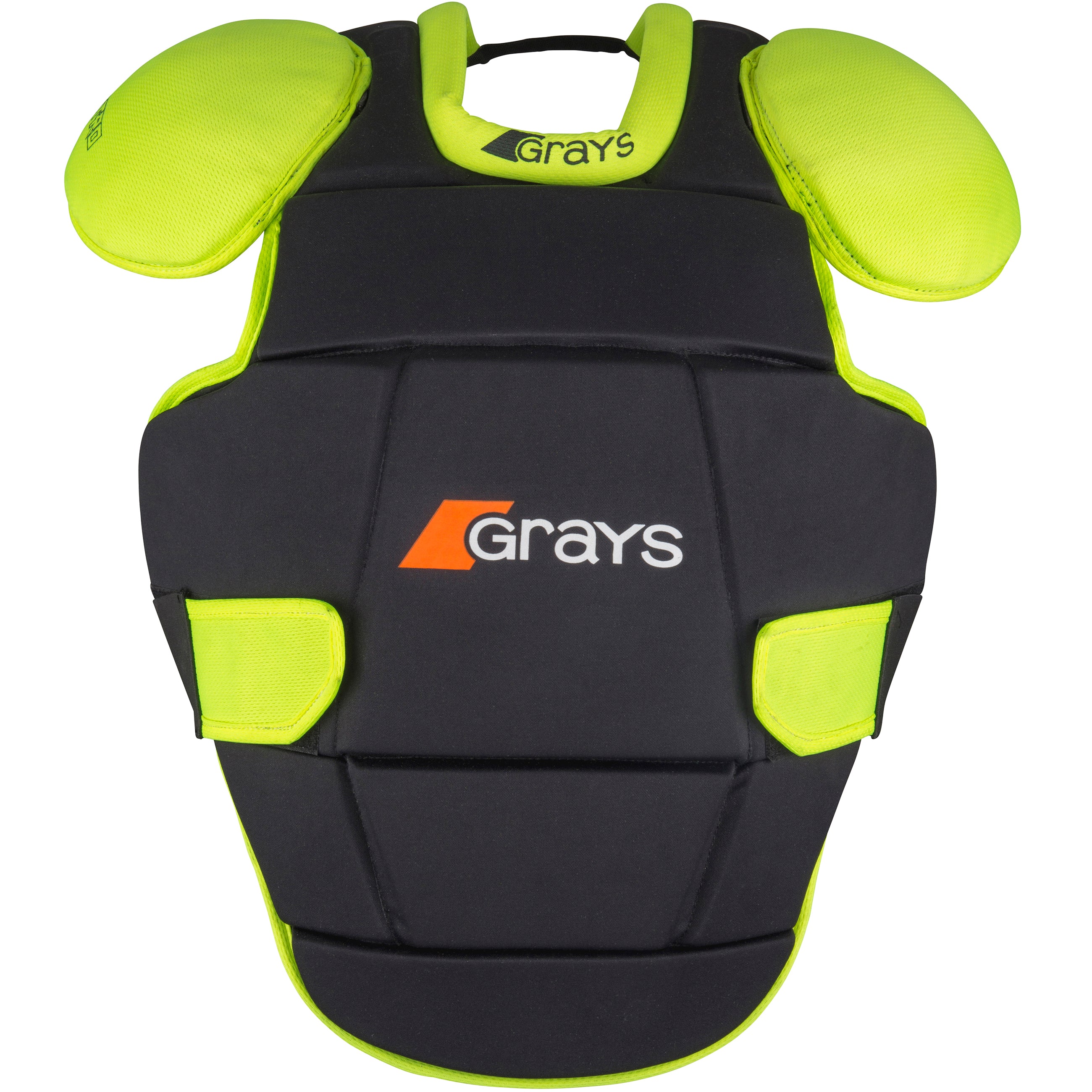 grays-nitro-body-armour-da-portiere-hockey-nero-giallo-fluo image 1