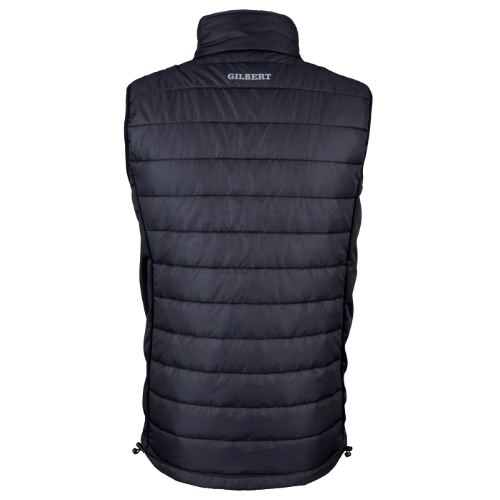 gilbert-rugby-amesbury-rfc-adult-pro-body-warmer-smantellato-nero image 2