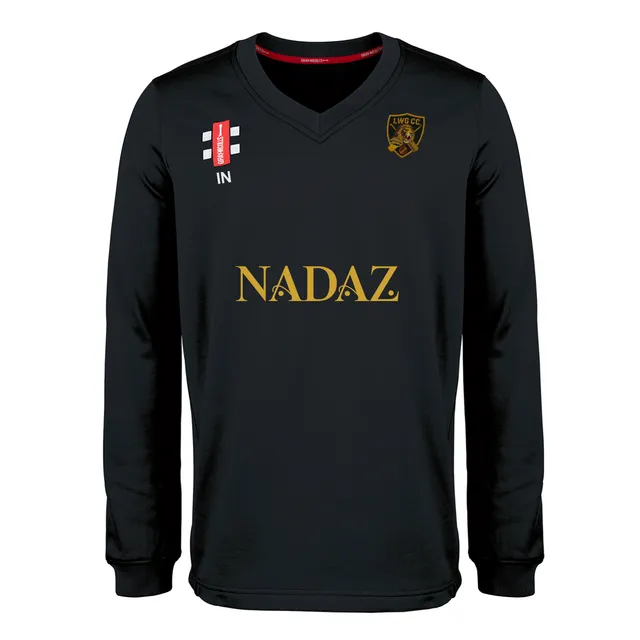 gray-nicolls-luton-women-girls-pro-performance-maglione-junior-nero image 1
