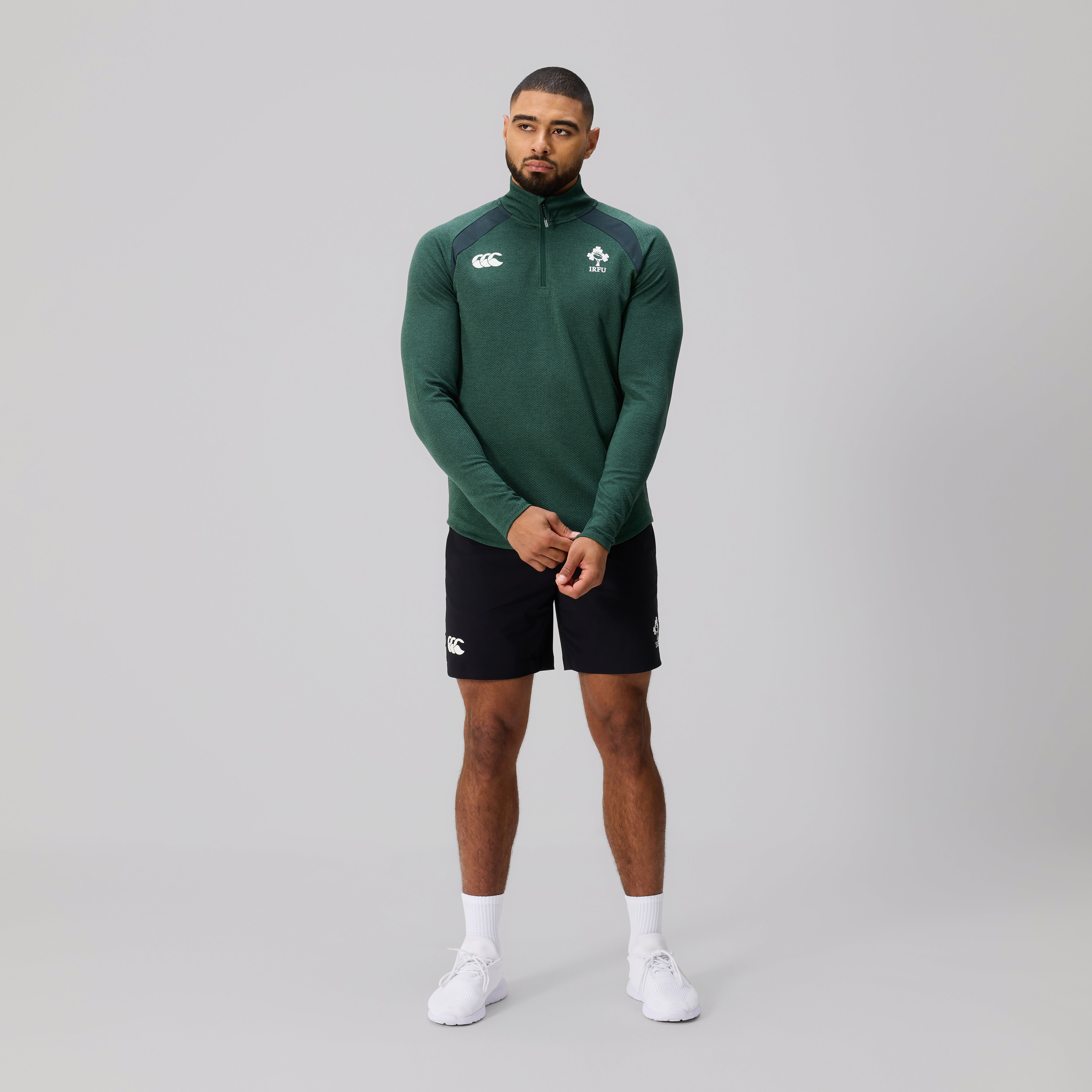 canterbury-ireland-elite-primo-strato-uomo-t-shirt-termica-verde image 3