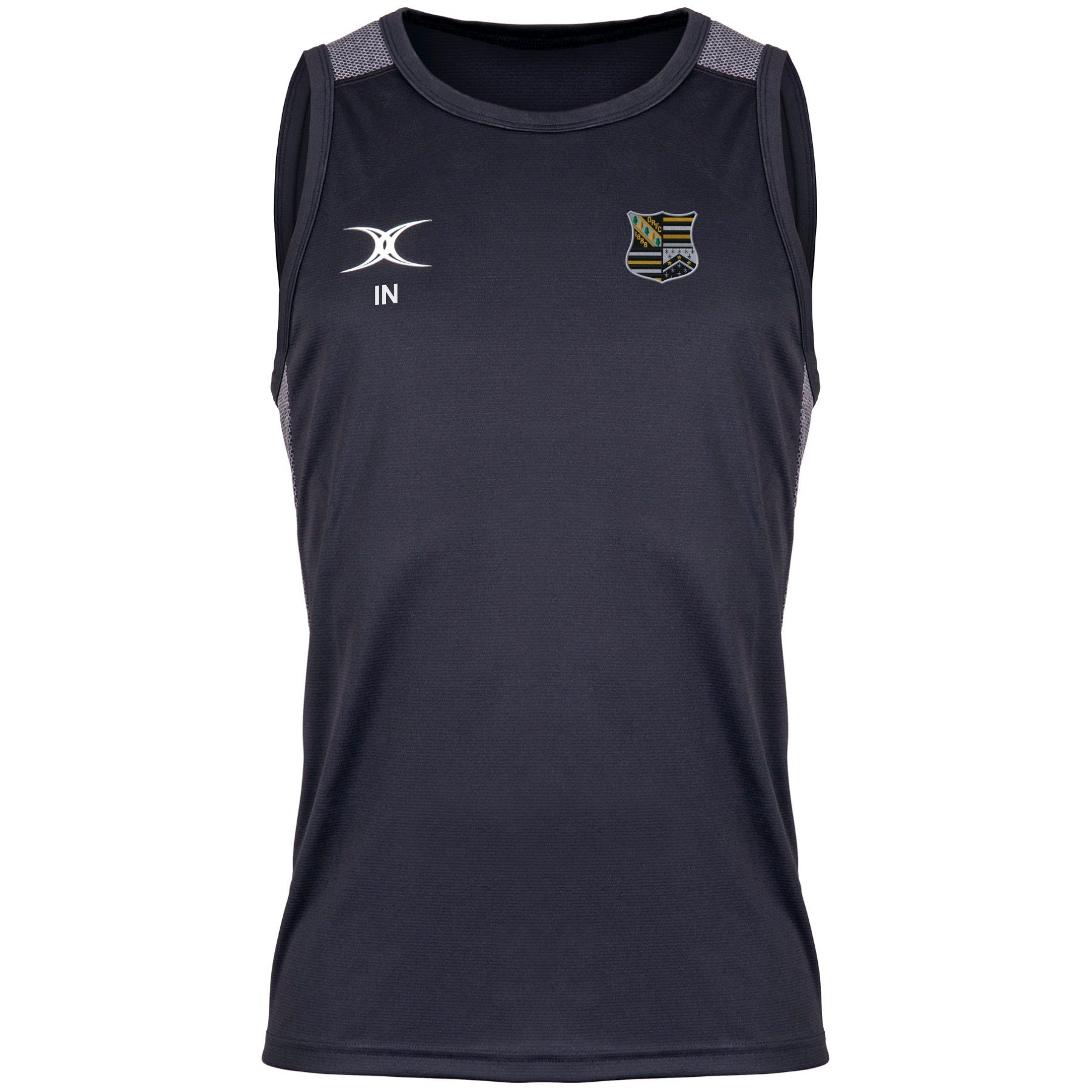 gilbert-rugby-oadby-wyggestonians-rfc-pro-canotta-uomo-nero image 1