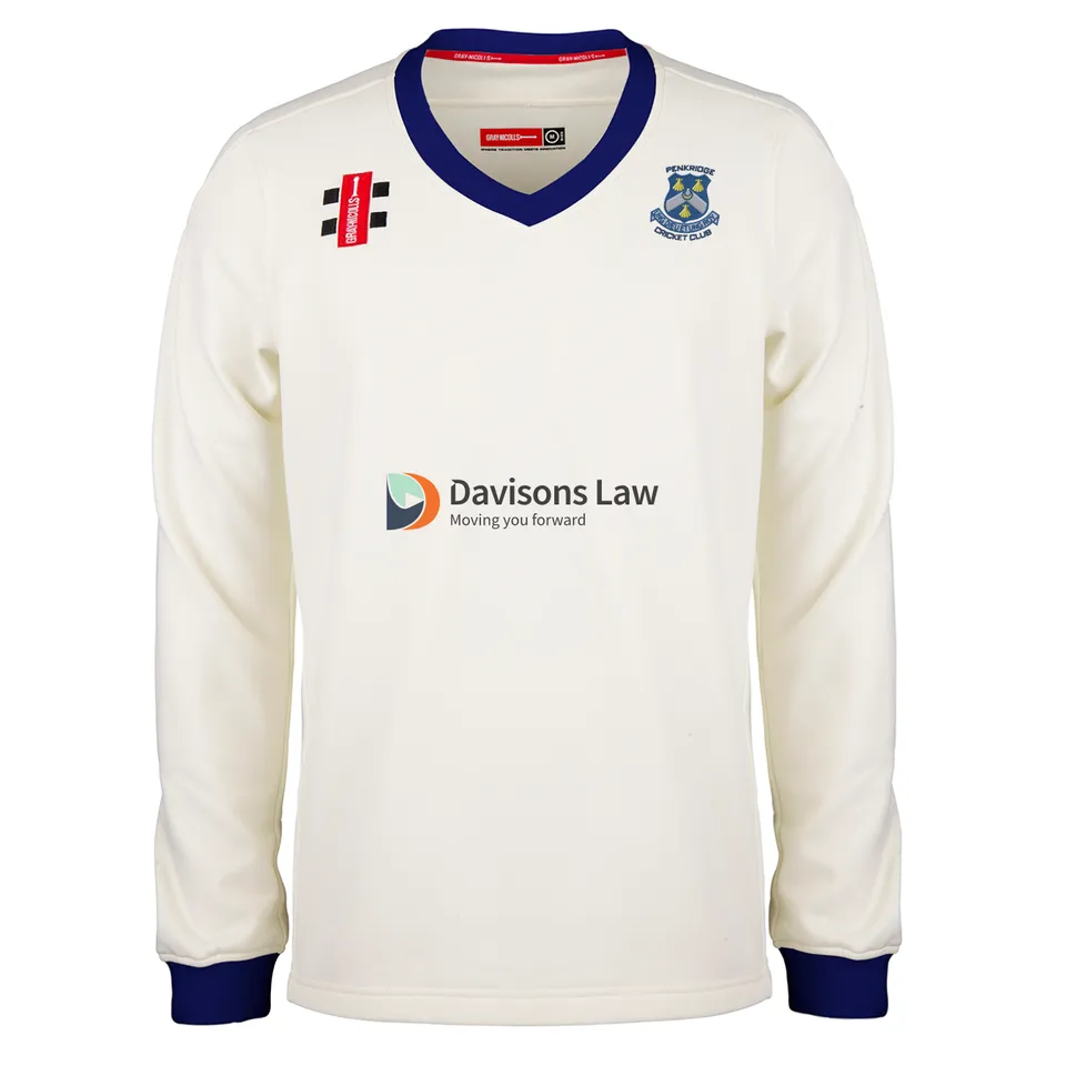gray-nicolls-pro-performance-maglione-cricket-junior-avorio-blu-navy-penkridge-c image 1