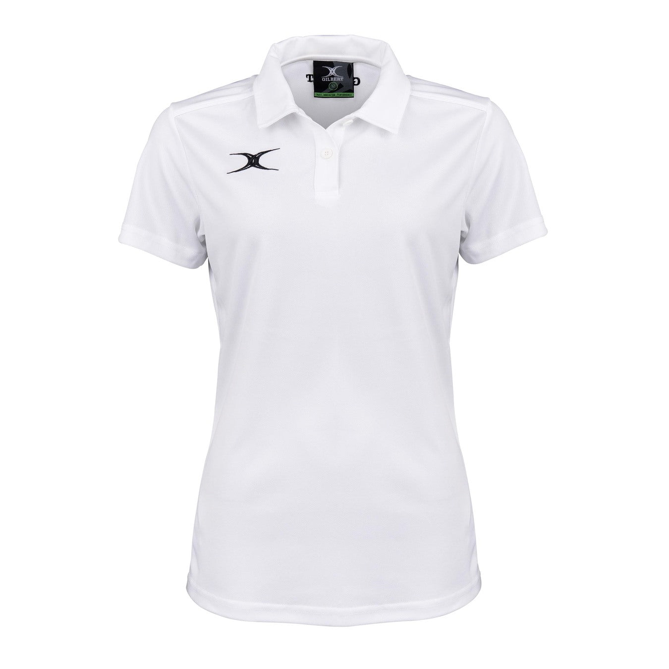 gilbert-rugby-photon-ii-polo-donna-nero-dark-navy-bianco image 5