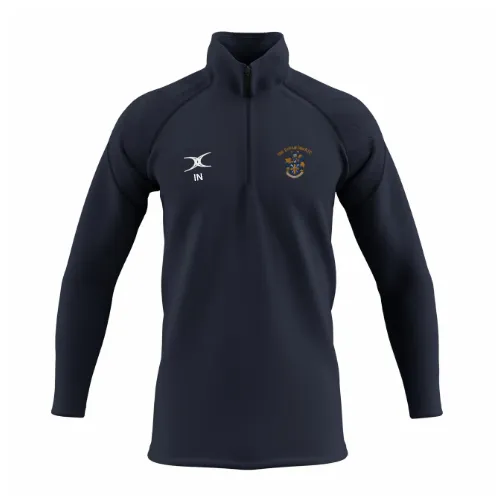 gilbert-rugby-old-elthamians-rfc-pile-gts-1-4-zip-junior-blu-navy image 1