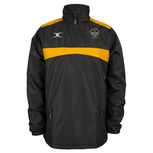 gilbert-rugby-rydal-penrhos-rfc-photon-giacca-uomo-1-4-zip-nero-oro image 1