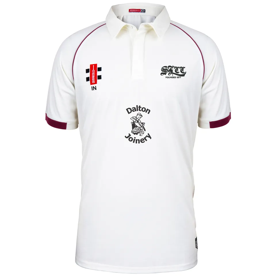 gray-nicolls-matrix-v2-maglia-cricket-s-s-junior-st-lawrence-ivory-maroon image 1