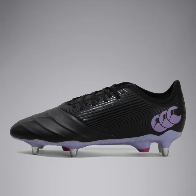 canterbury-phoenix-genesis-pro-scarpe-rugby-soft-ground-unisex-adulto-nero-viola image 1