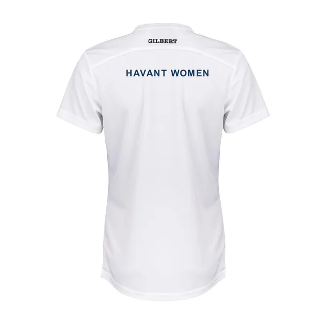 gilbert-rugby-havant-rfc-photon-ii-t-shirt-donna-manica-corta-bianco image 1