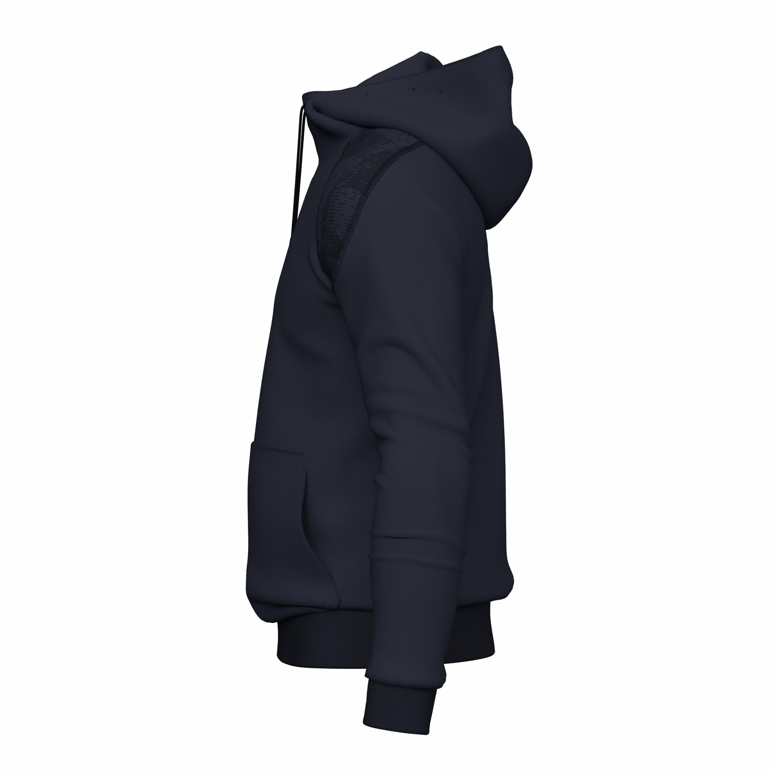 gilbert-rugby-gts-felpa-con-cappuccio-tecnica-uomo-nero-navy-rosso-royal image 3