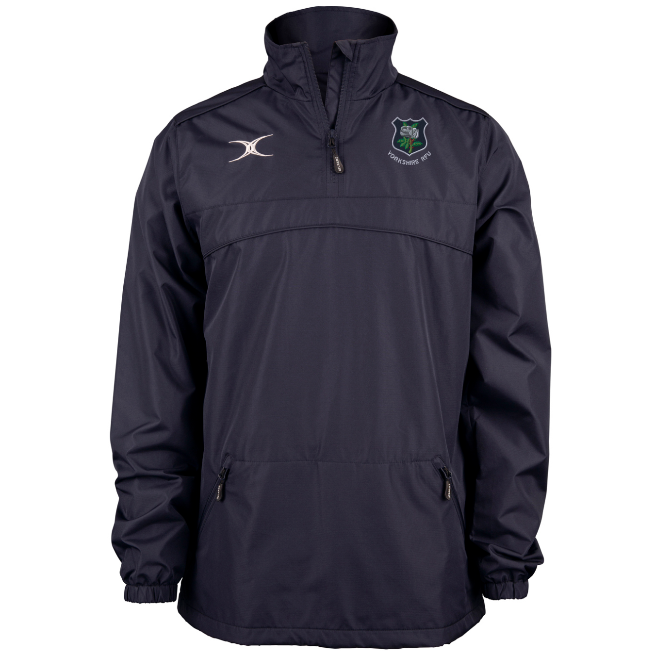 gilbert-rugby-photon-giacca-1-4-zip-uomo-adulto-yorkshire-pdg-blu-navy-scuro image 1