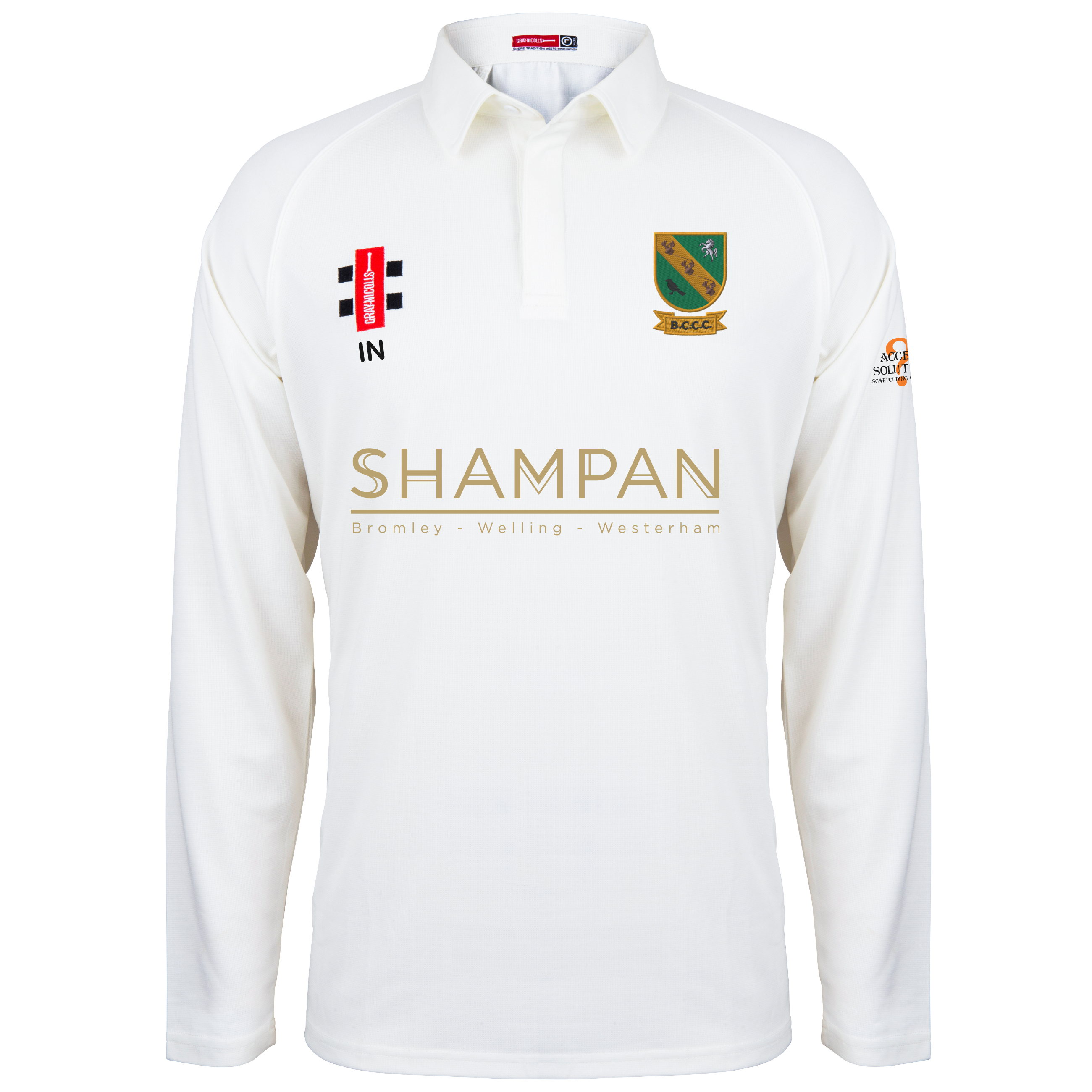 gray-nicolls-bromley-common-cc-matrix-v2-maglia-cricket-manica-lunga-senior-avor image 1