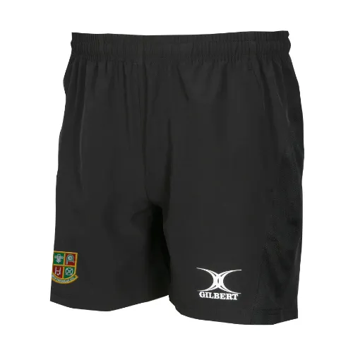 gilbert-rugby-new-tredegar-rfc-donna-shorts-leisure-neri-in-tessuto-stretch image 1