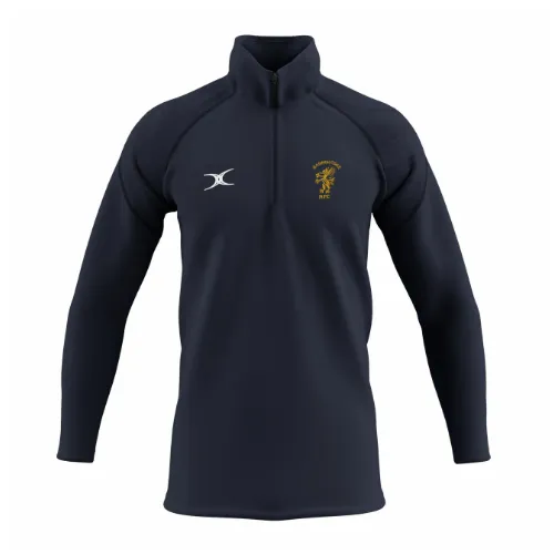 gilbert-rugby-basingstoke-rfc-gts-pile-1-4-zip-unisex-blu-navy image 1