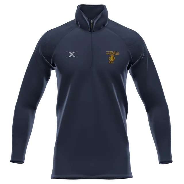 gilbert-rugby-old-albanians-rfc-senior-gts-pile-1-4-zip-blu-navy-scuro image 1