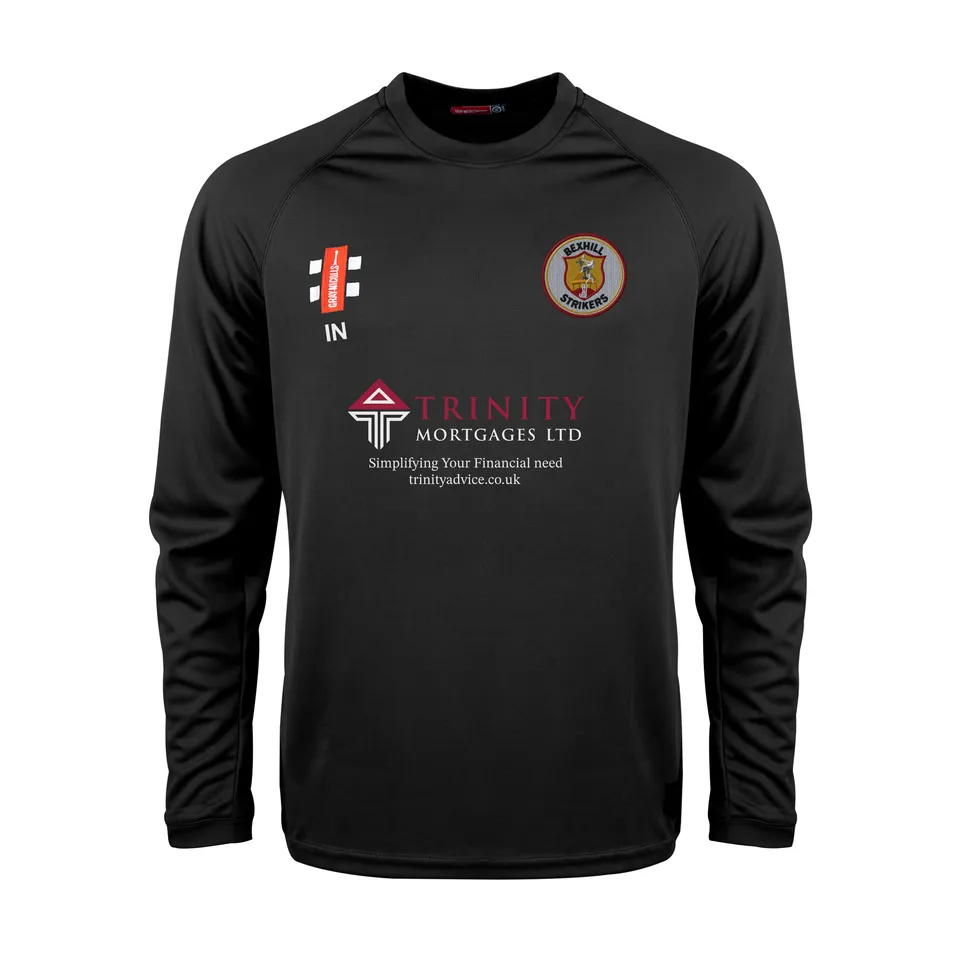 gray-nicolls-bexhill-strikers-senior-matrix-v2-maglia-manica-lunga-nero image 1