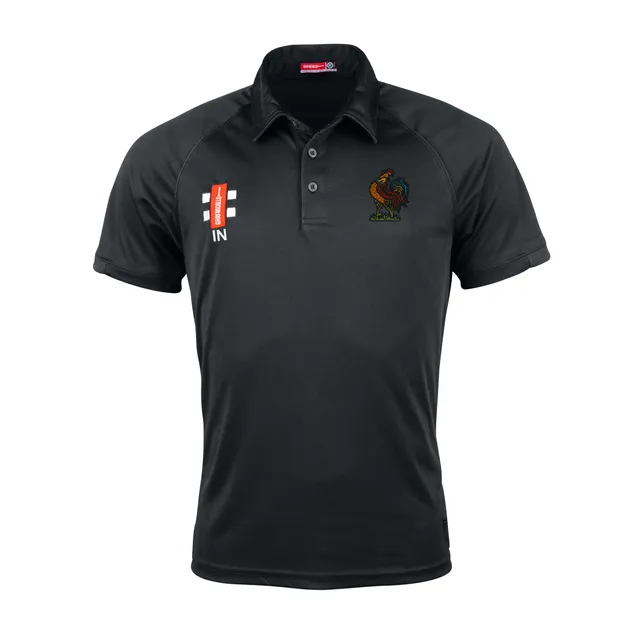 gray-nicolls-harrogate-cc-senior-matrix-v2-polo-manica-corta-nero image 1