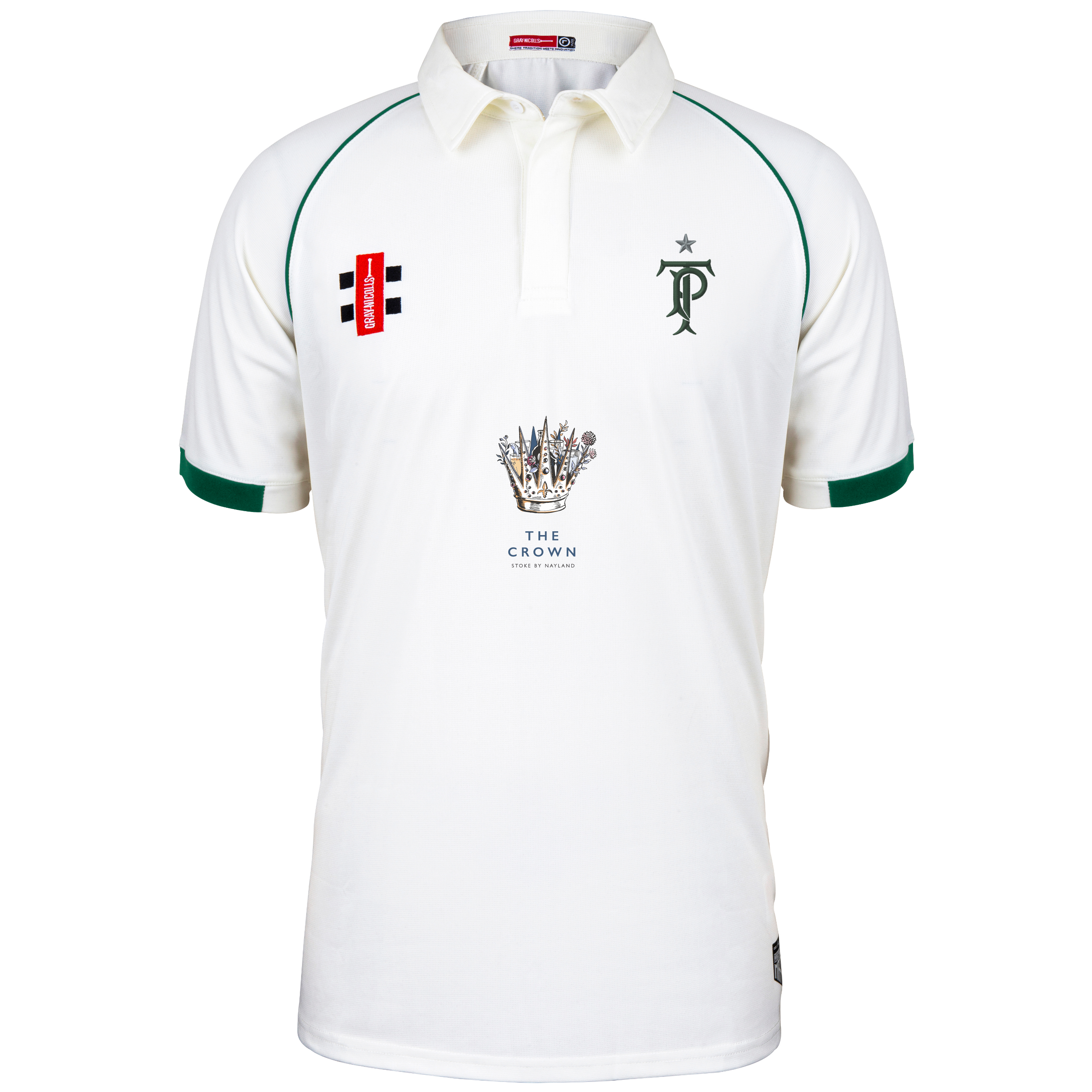 gray-nicolls-tendring-park-cc-junior-maglia-cricket-matrix-v2-manica-corta-ivory image 1