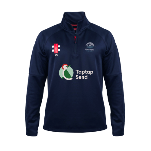 gray-nicolls-himalayan-cricket-club-senior-pro-thermo-fleece-pile-1-4-zip-blu-na image 1