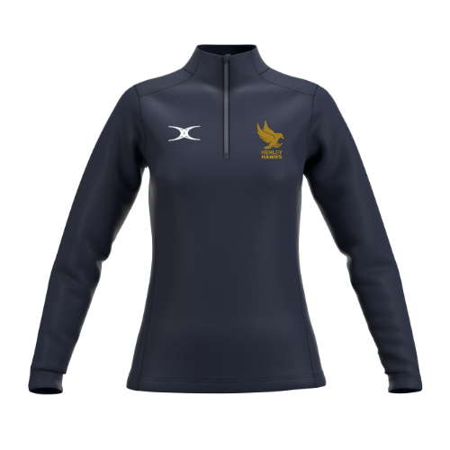 gilbert-rugby-henley-hawks-atom-pile-1-4-zip-donna-blu-navy-scuro image 1