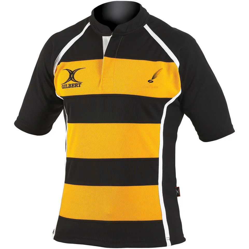 gilbert-rugby-currie-chieftains-xact-ii-maglia-rugby-junior-nero-ambra-a-cerchi image 1