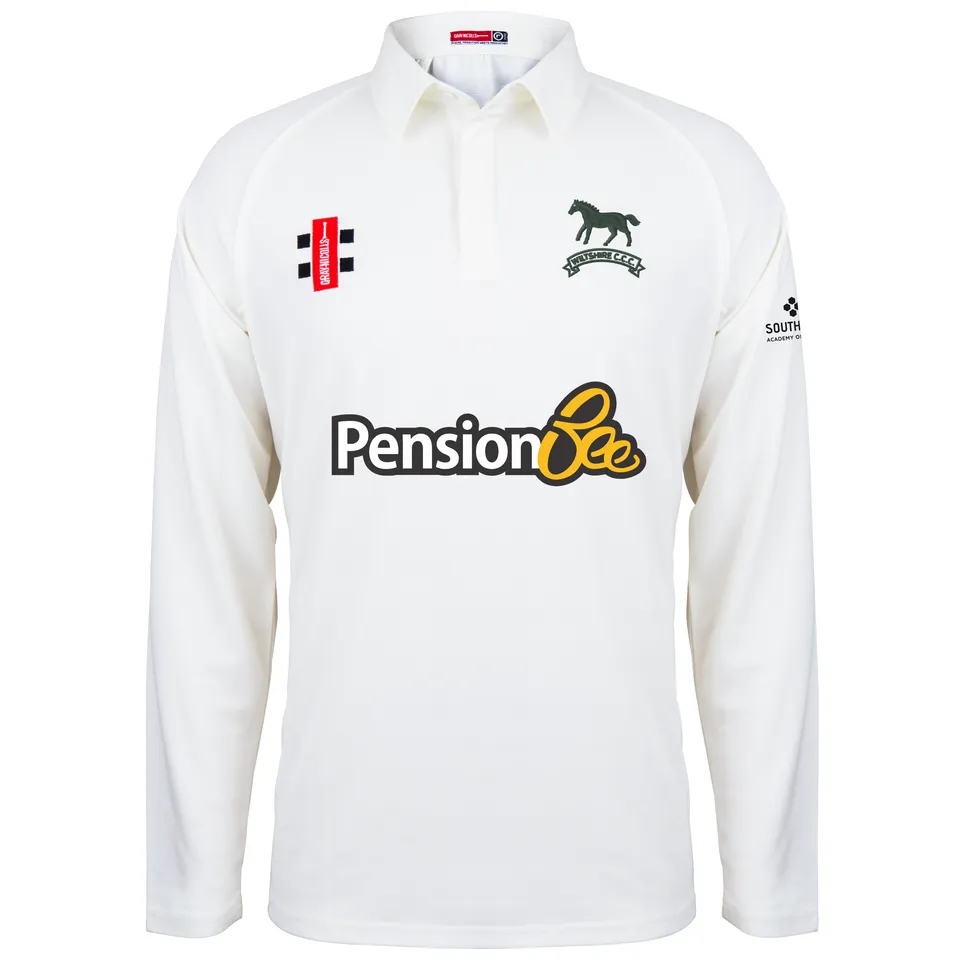 gray-nicolls-matrix-v2-maglia-cricket-manica-lunga-junior-avorio-wiltshire-crick image 1
