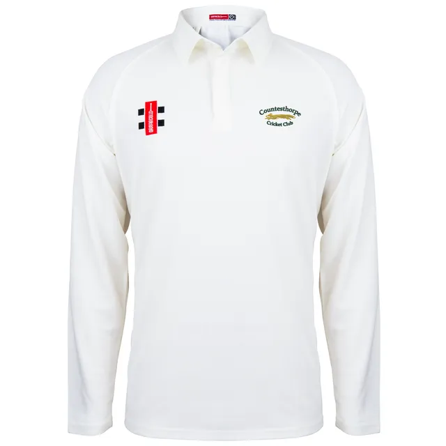 gray-nicolls-countesthorpe-cc-junior-matrix-v2-maglia-cricket-l-s-avorio image 1