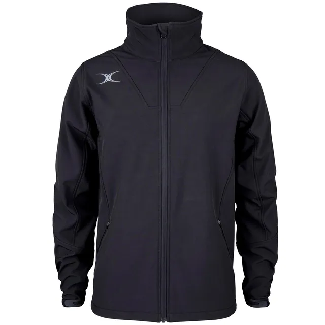 gilbert-rugby-pro-giacca-full-zip-softshell-nero image 1