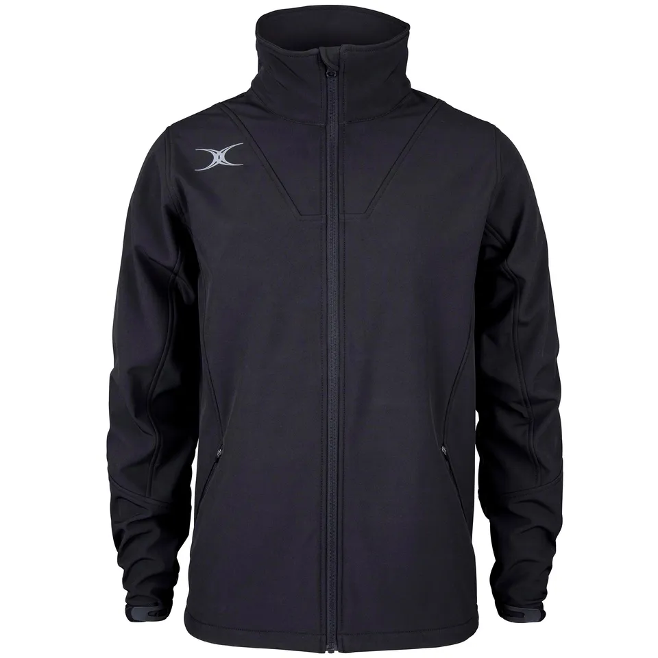 gilbert-rugby-pro-giacca-full-zip-softshell-nero image 1