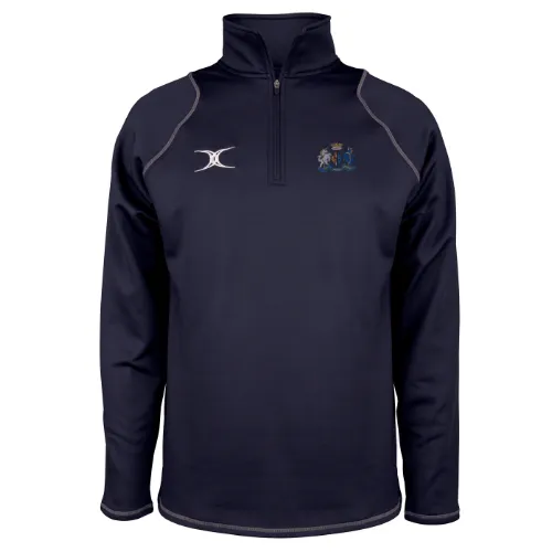 gilbert-rugby-old-grammarians-rfc-quest-pile-1-4-zip-adulto-blu-navy image 1
