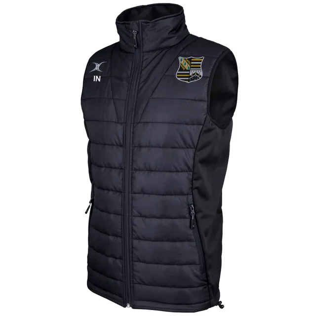 gilbert-rugby-oadby-wyggestonians-rfc-pro-gilet-bodywarmer-uomo-nero image 1