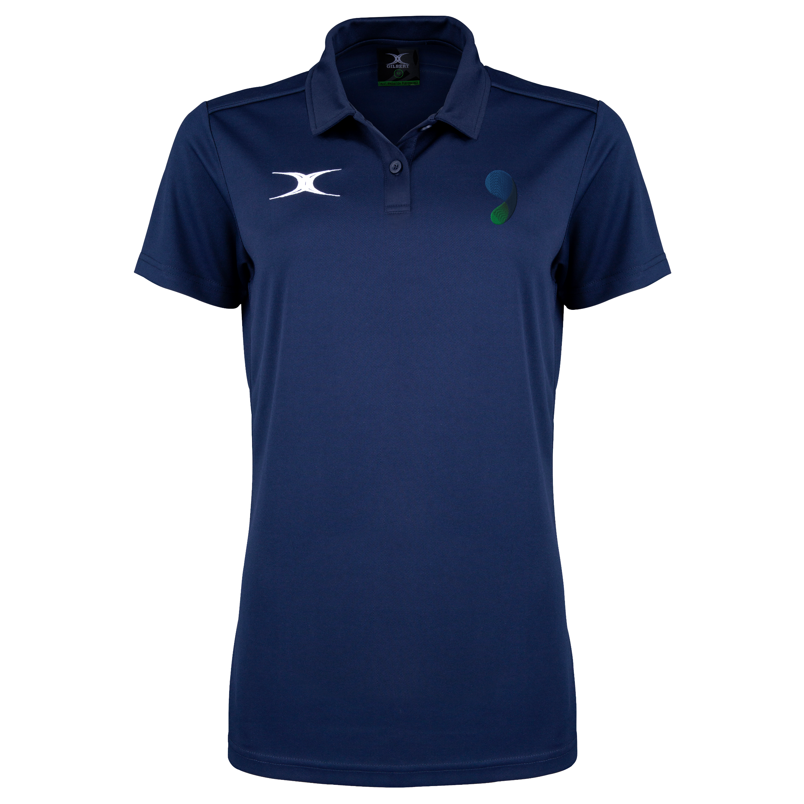 gilbert-rugby-photon-ii-polo-s-s-senior-walderslade-greenacre-blu-navy-scuro image 1