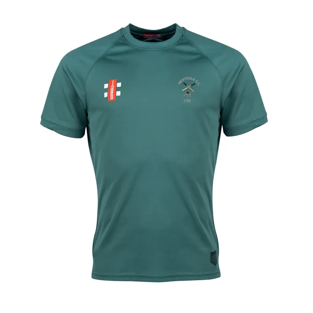 gray-nicolls-matrix-v2-t-shirt-manica-corta-westfield-cricket-club-junior-verde image 1