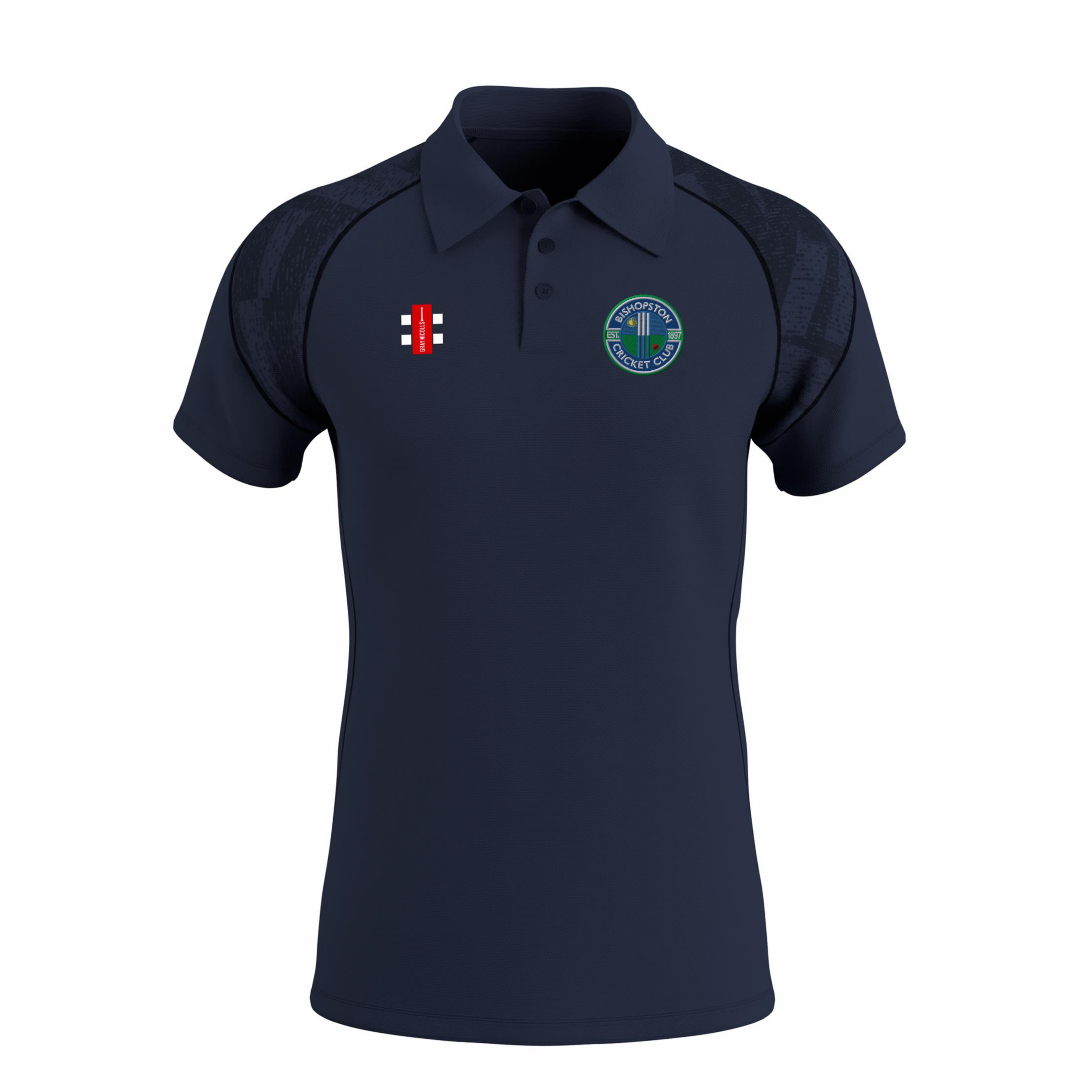 gray-nicolls-bishopston-cc-senior-gts-polo-manica-corta-blu-navy-uomo image 1