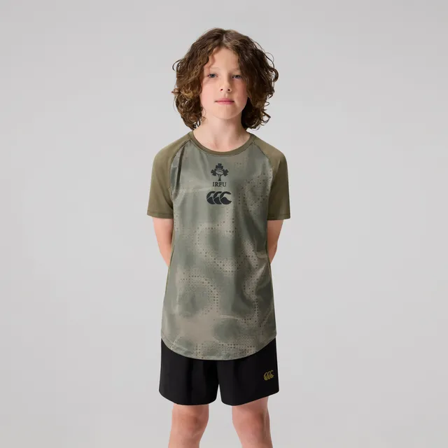 canterbury-ireland-superlight-tee-junior-unisex-kaki-maglia-training image 1