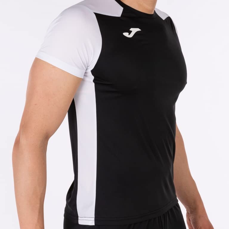 joma-record-ii-t-shirt-a-manica-corta-nera-bianca-uomo image 5