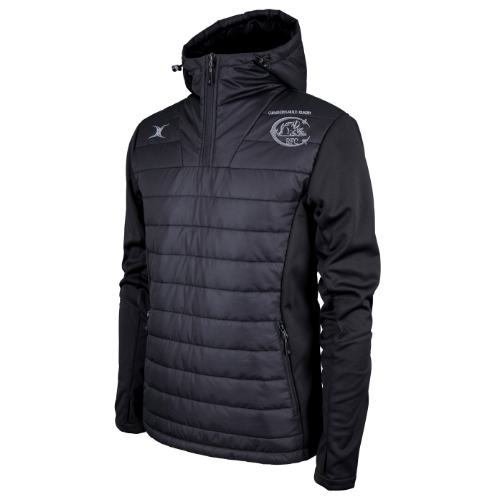 gilbert-rugby-giacca-pro-active-quarter-zip-uomo-cumbernauld-rfc-nera image 1