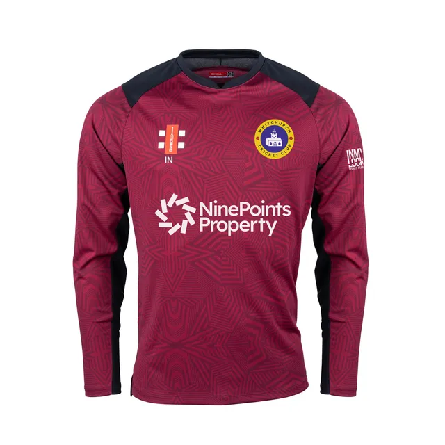 gray-nicolls-whitchurch-cc-junior-maglia-cricket-pro-performance-v2-manica-lunga image 1