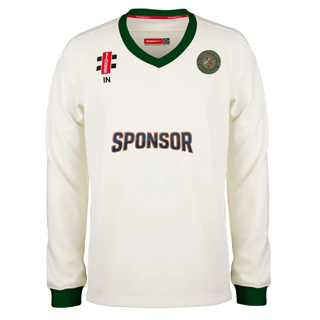 gray-nicolls-houghton-main-cc-maglione-cricket-junior-avorio-verde-pro-performan image 1