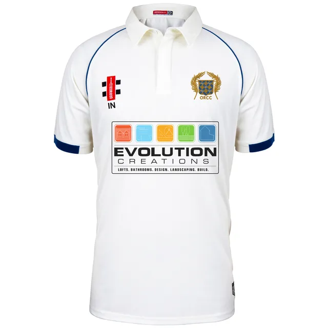 gray-nicolls-old-rutlishians-cc-junior-maglia-matrix-v2-manica-corta-avorio-navy image 1