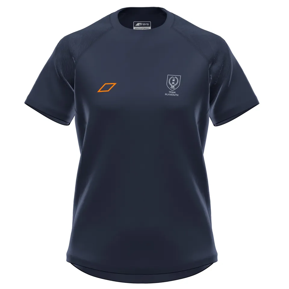 grays-gts-maglia-training-donna-maniche-corte-blu-navy-plymouth-uni-hc image 1
