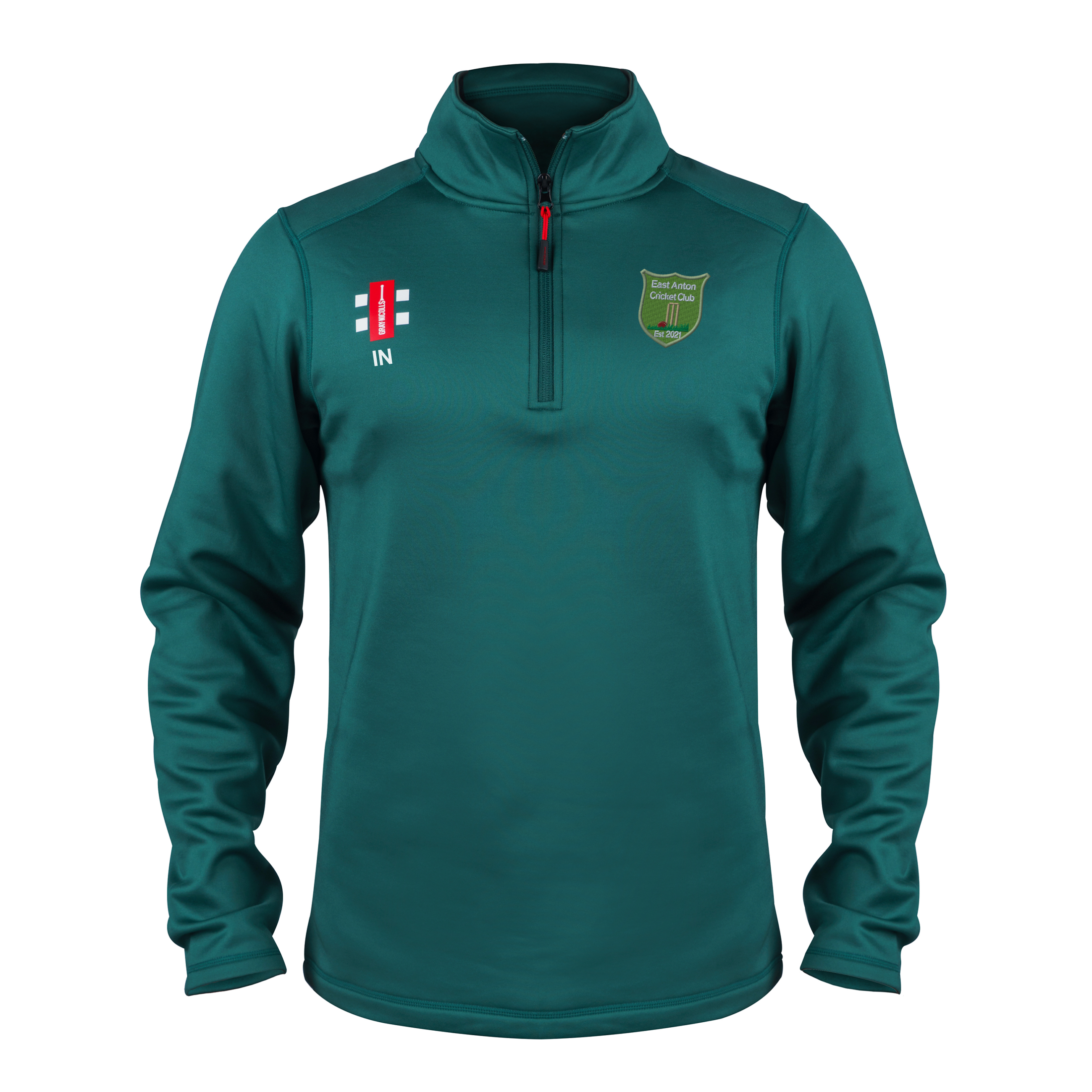 gray-nicolls-east-anton-cc-junior-pile-storm-thermo-verde image 1