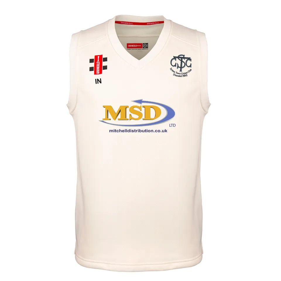 gray-nicolls-pro-performance-match-slipover-avorio-senior-syston-town-cc image 1