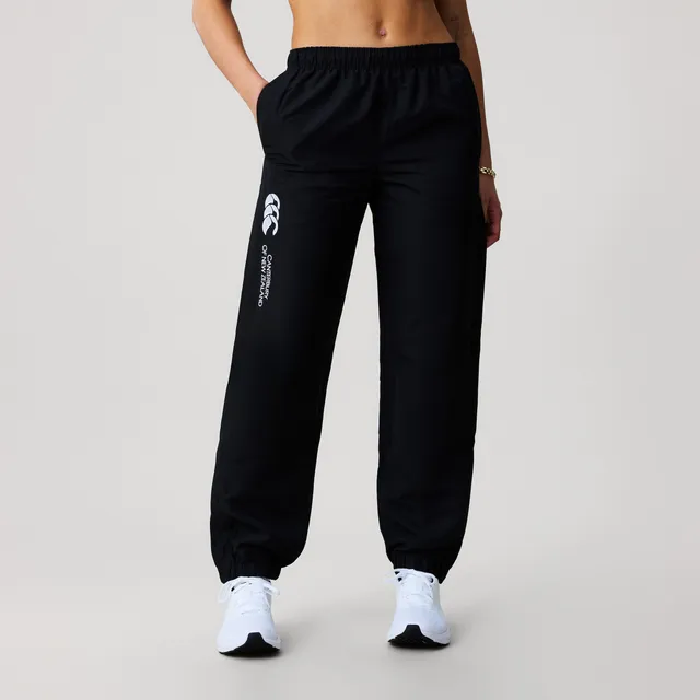 canterbury-cuffed-hem-stadium-pant-donna-nero-pantalone-tuta-con-zip image 1