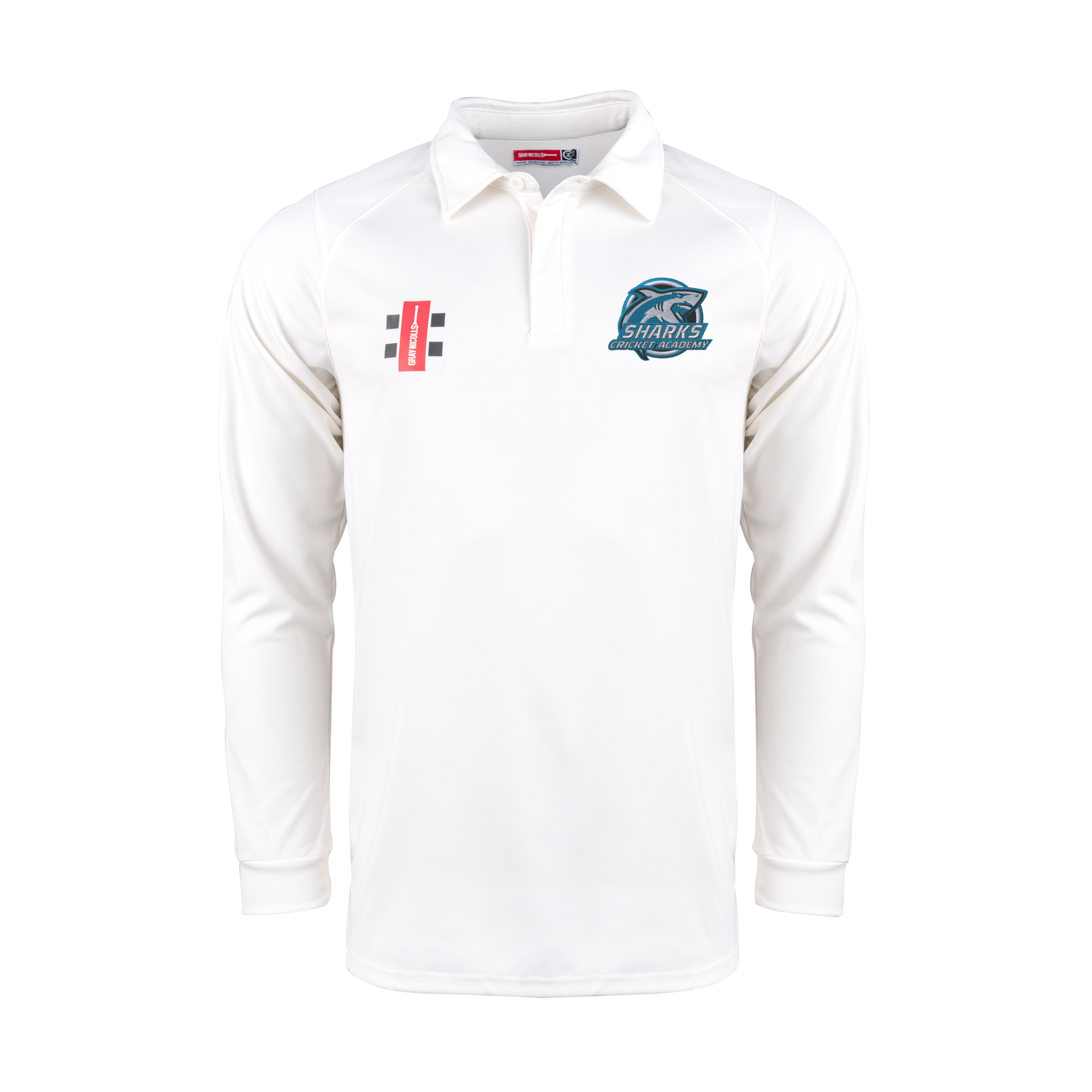 gray-nicolls-sharks-cricket-academy-pro-performance-v2-maglia-manica-lunga-senio image 1