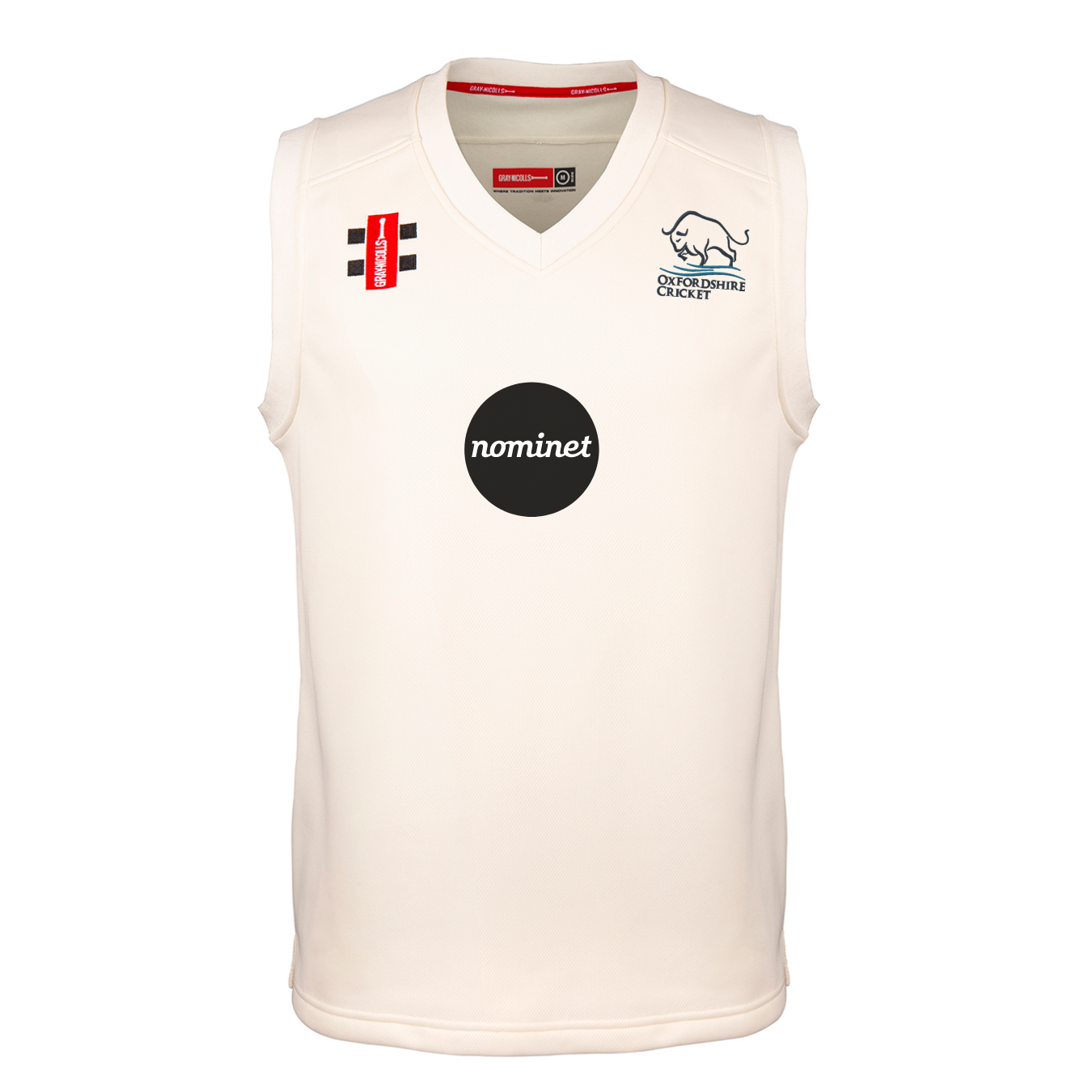 gray-nicolls-pro-performance-match-slipover-oxfordshire-cricket-ivory-unisex image 1