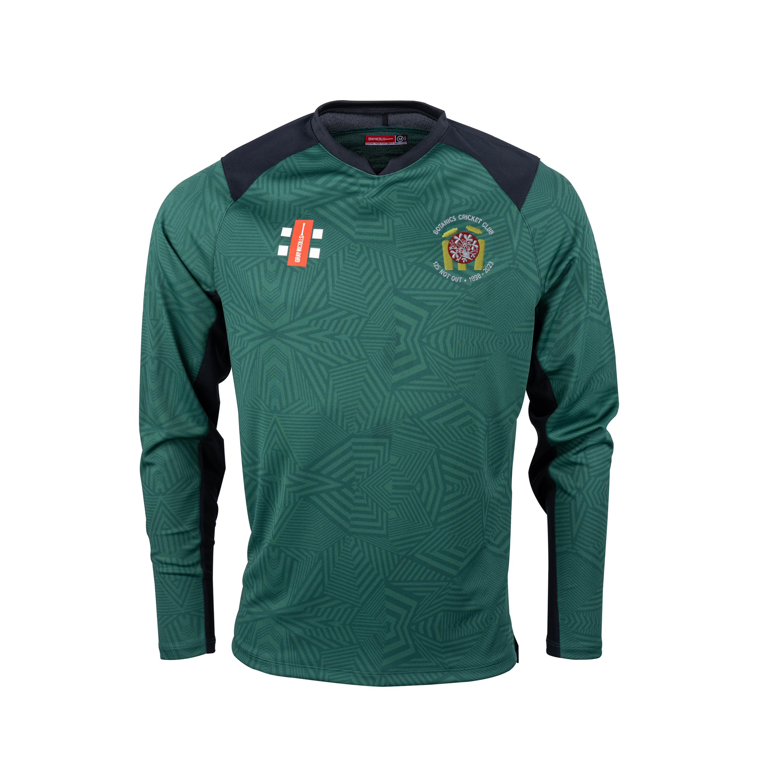 gray-nicolls-pro-t20-maglia-manica-lunga-junior-green-black-royal-botanic-garden image 1