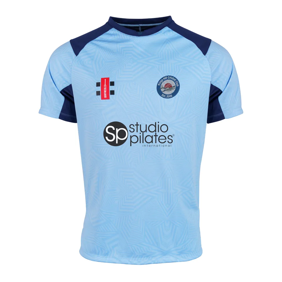 gray-nicolls-kings-hill-cc-senior-maglia-pro-t20-manica-corta-navy-sky image 1