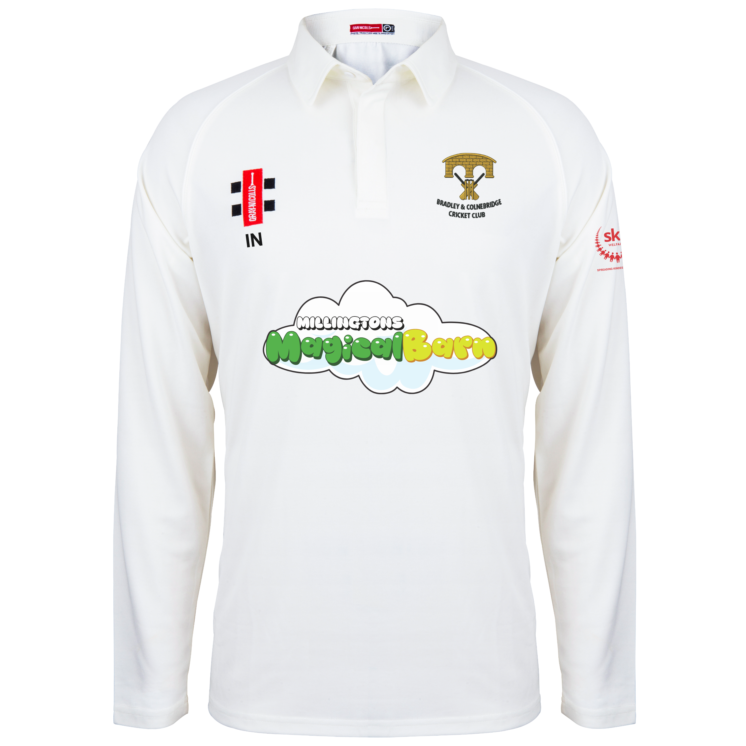 gray-nicolls-bradley-colnebridge-cc-junior-matrix-v2-maglia-cricket-manica-lunga image 1